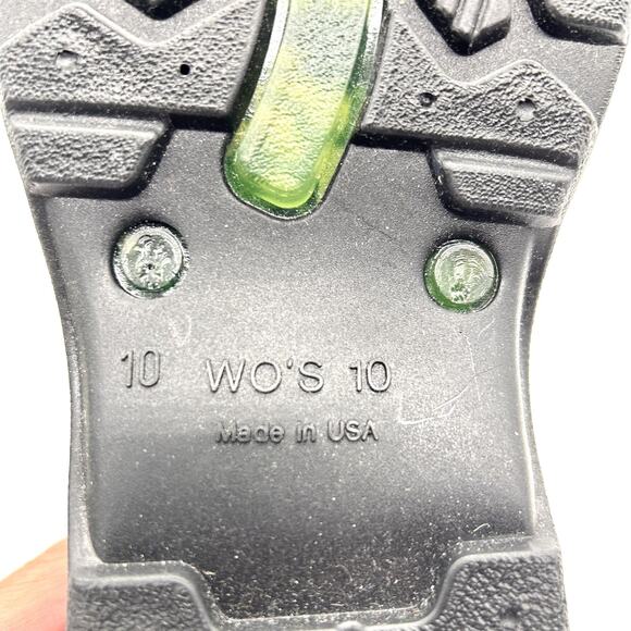 Sloggers Shoes Womens Size 10 Green Black Waterproof Garden Clogs Made in USA - Picture 10 of 10